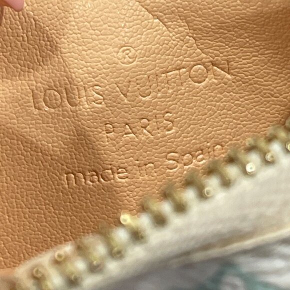 Louis Vuitton Multicolor Pochette Cles Coin Purse White (JB1118) - Picture 7 of 8